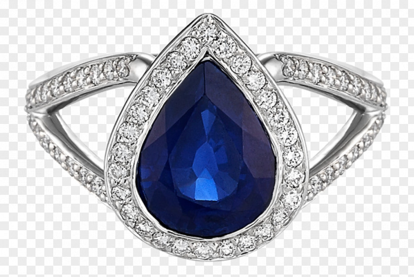 Sapphire Engagement Ring Gemstone PNG