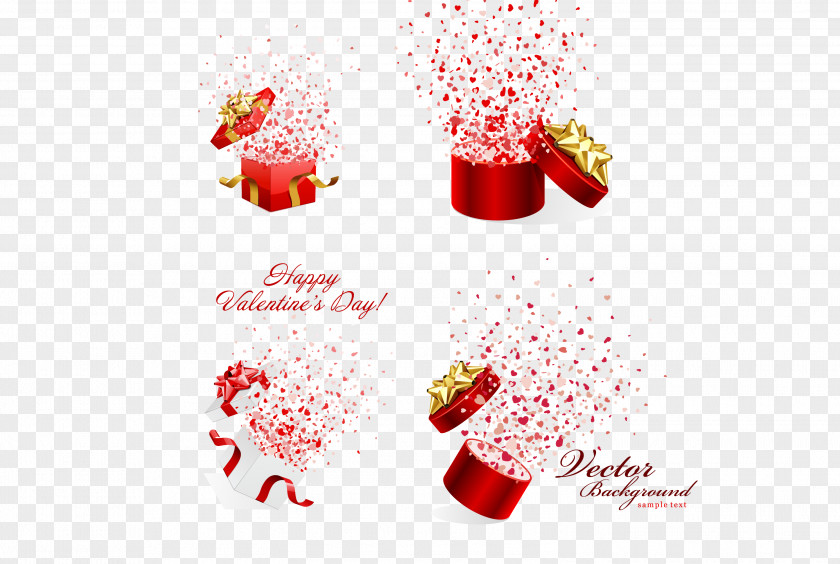 Surprise Gift Box Valentine's Day PNG