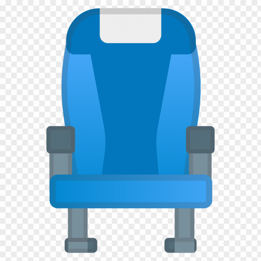 Airplane Chair Seat Emoji PNG