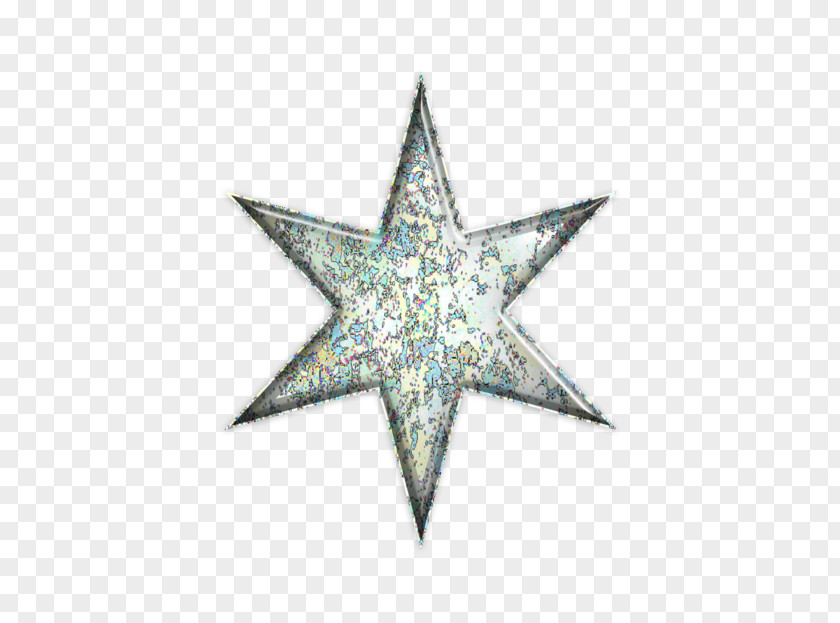 Design Logo Filet Crochet Star PNG