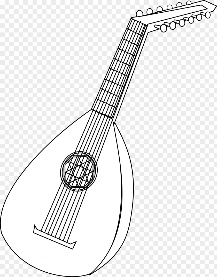 Flute Coloring Book Lute Musical Instruments String PNG