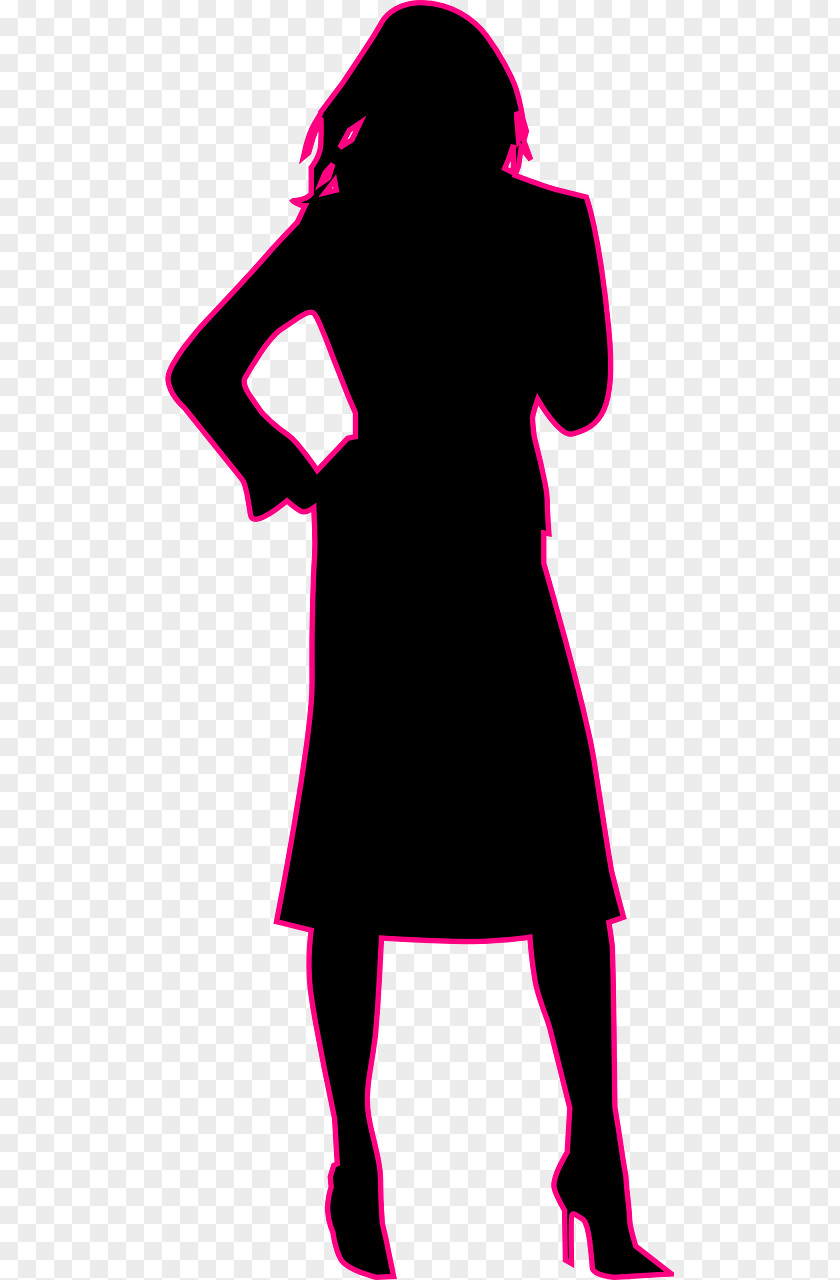 Silhouette Woman Clip Art PNG