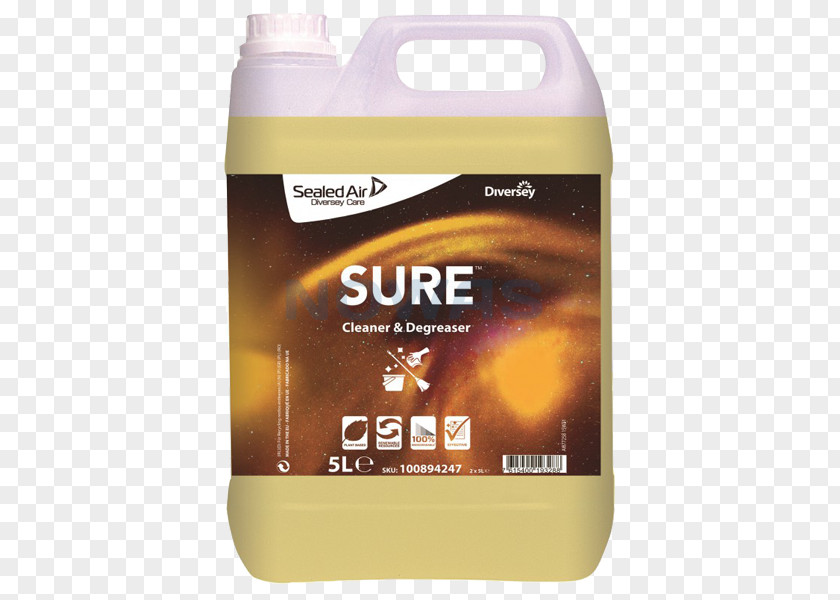 Sure Cleaner Detergent Diversey, Inc. Cleaning Descaling Agent PNG