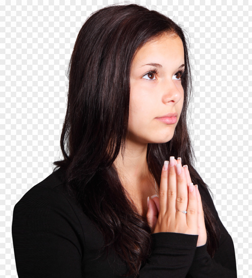 Prayer Android PNG Android, Girl Praying, praying woman in black top clipart PNG