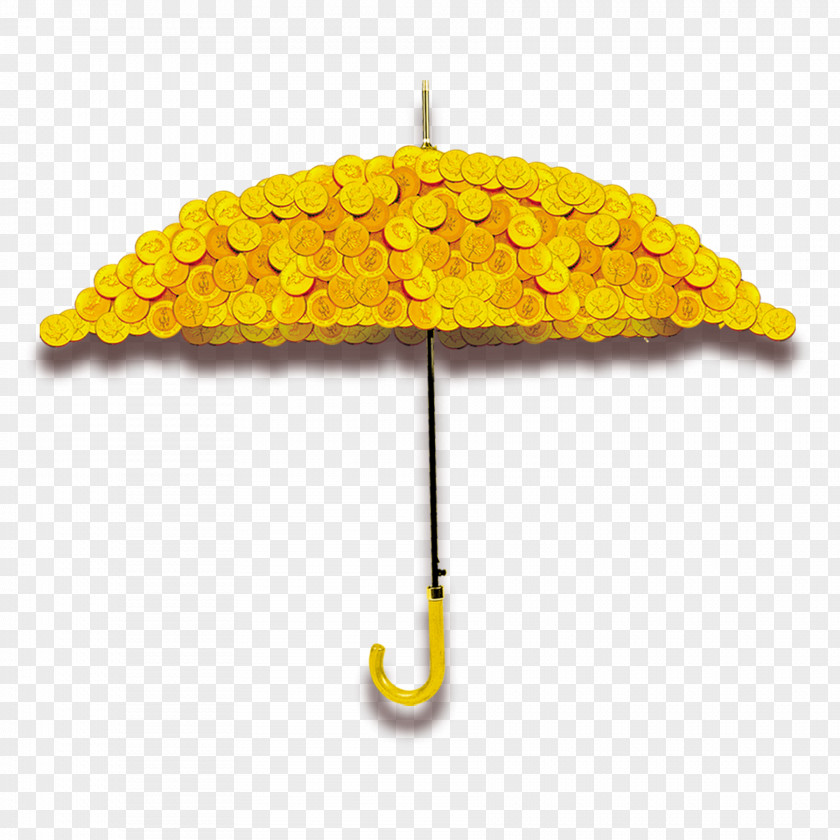 Golden Umbrella Download Rain Computer File PNG