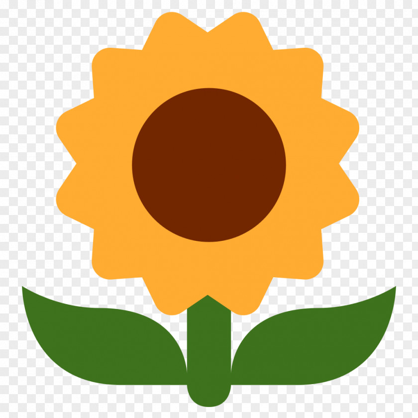 Sunflower United States Emoji Text Messaging Sticker PNG