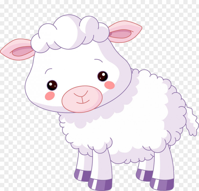 Mild Cartoon Sheep Lamb And Mutton Cuteness Clip Art PNG