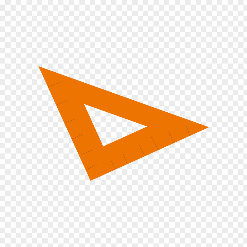 Orange Triangular Scale Triangle PNG