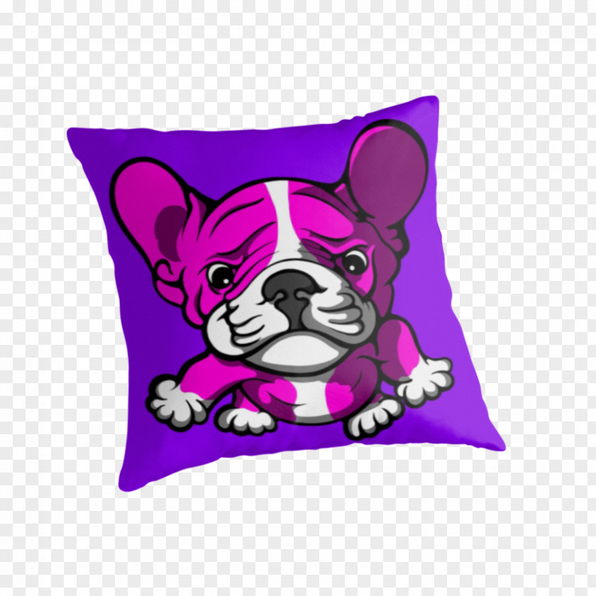 Pillow And Blanket Cartoon French Bulldog Dog Breed Throw Pillows PNG