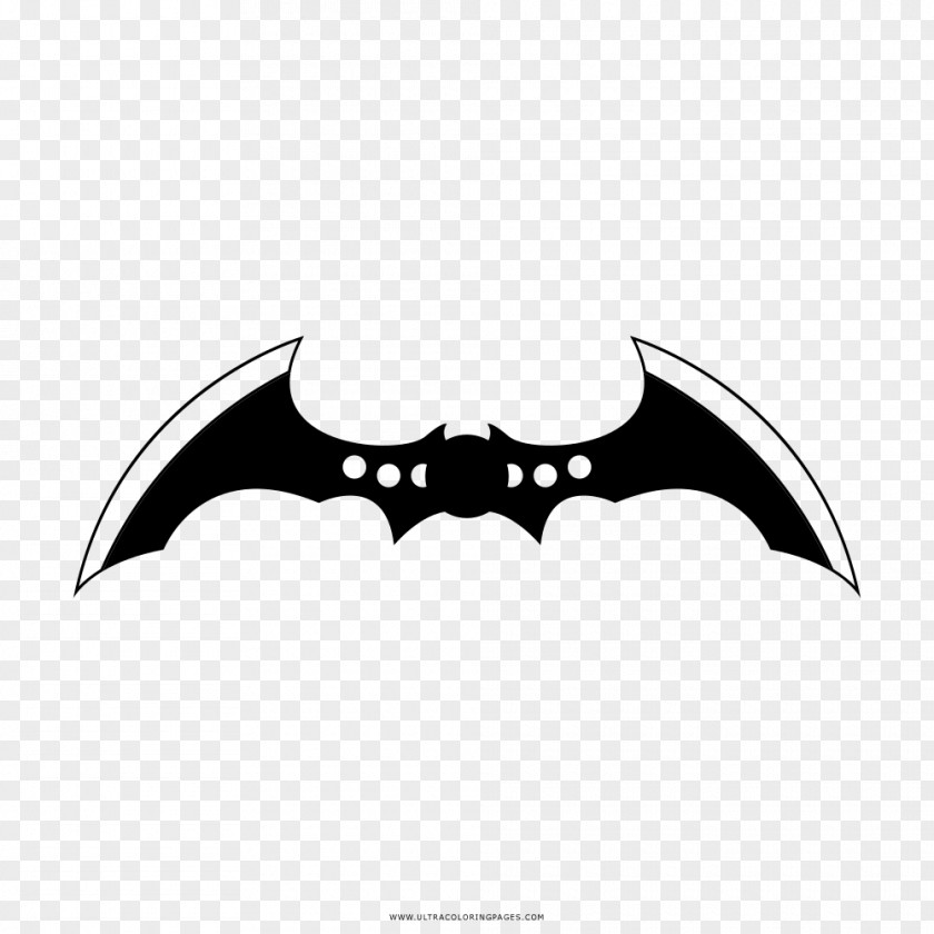 Batman Black And White Drawing Batarang Coloring Book PNG