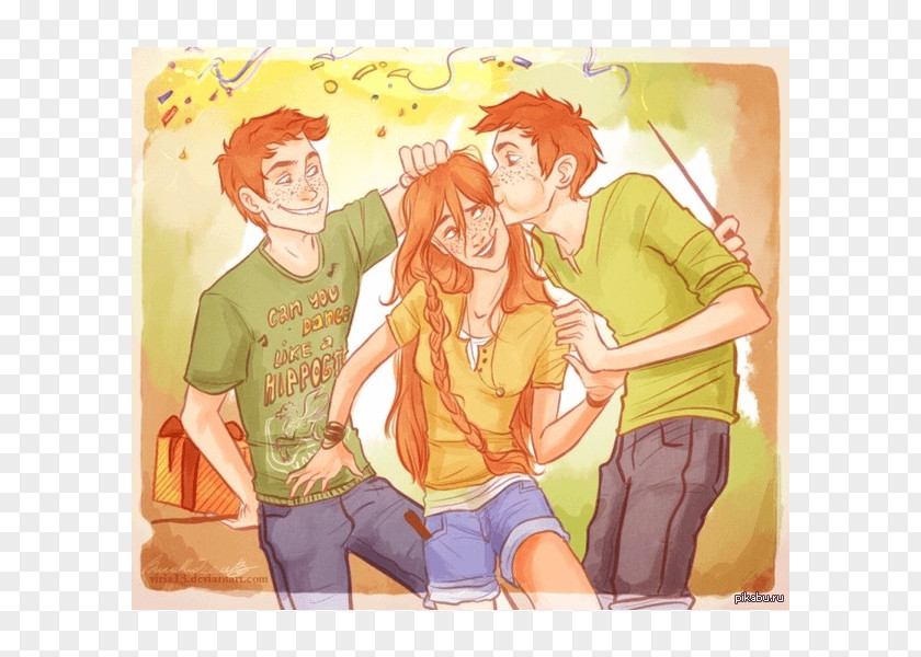 Harry Potter Ginny Weasley Ron Hermione Granger Percy Molly PNG
