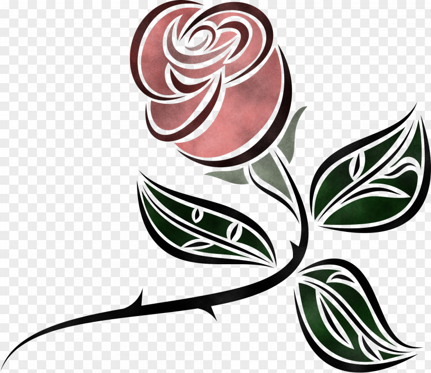 Leaf Flower Logo Painting Silhouette PNG