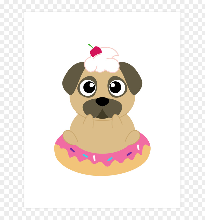Puppy Donuts Pug Coffee And Doughnuts Clip Art PNG