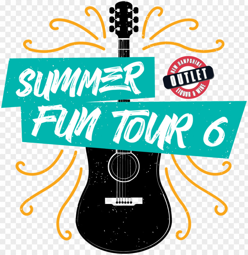 Summer Tour Acoustic Guitar Clip Art Illustration Brand PNG