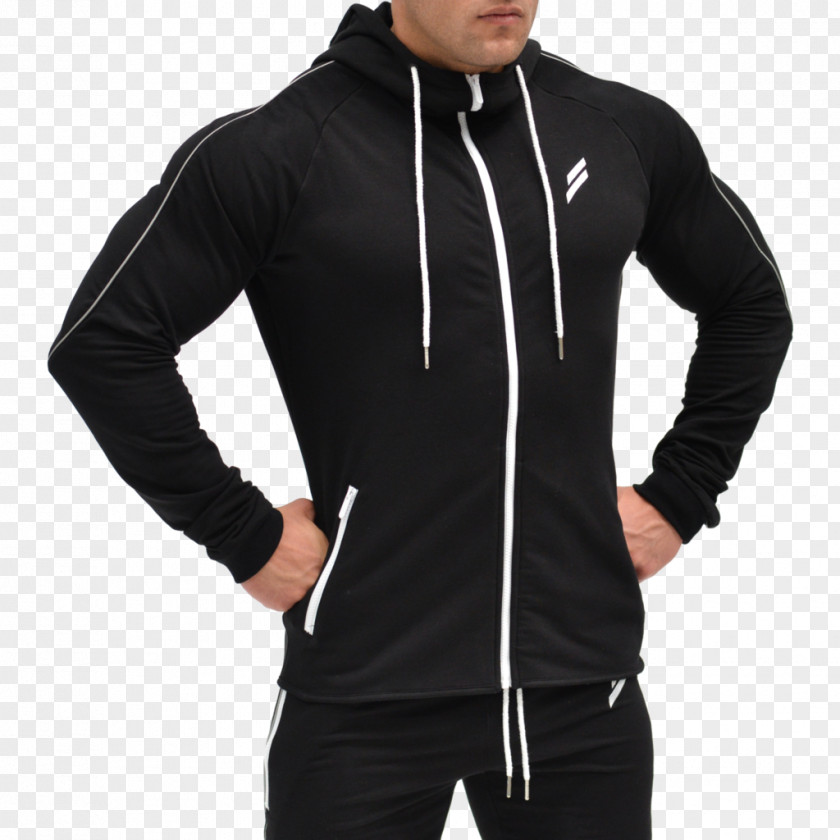 Black Hoodie T-shirt Jacket Clothing Parka PNG