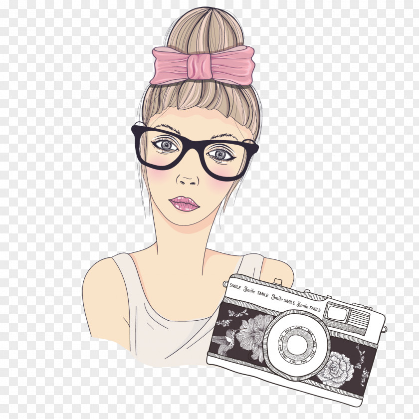 Cute Photographer Fashion Photography Clip Art PNG