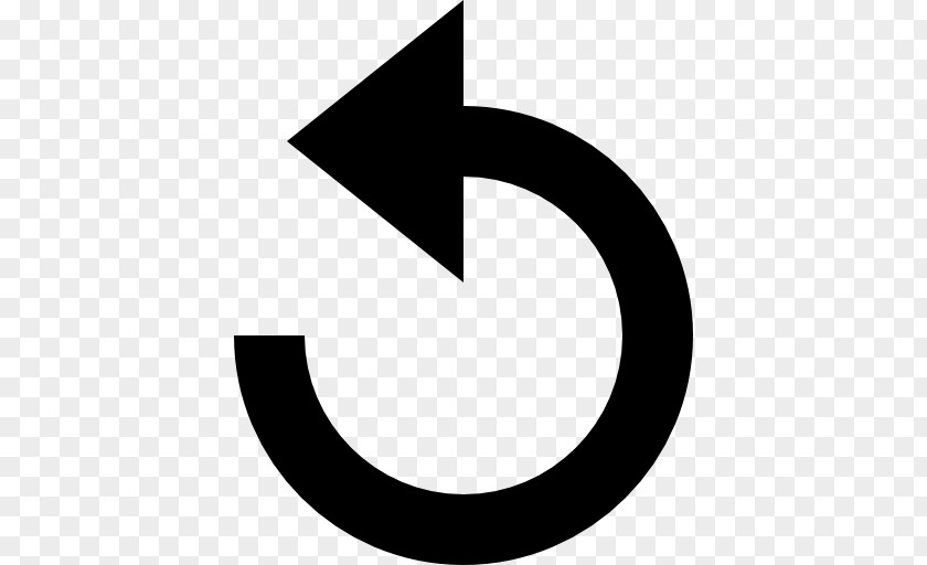 Circular Undo Arrow Button PNG