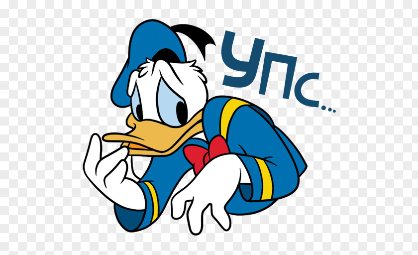 Donald Duck Sticker Telegram VK PNG