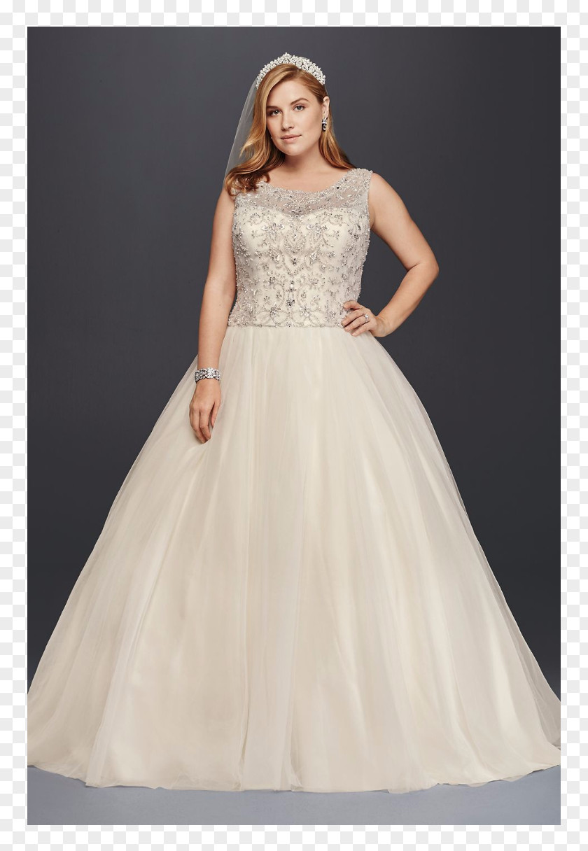 Dress Wedding David's Bridal Sleeve Ball Gown PNG