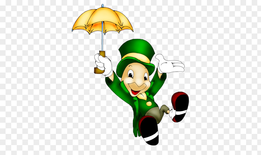 Pinocchio Saint Patrick's Day Geppetto Jiminy Cricket Mickey Mouse PNG