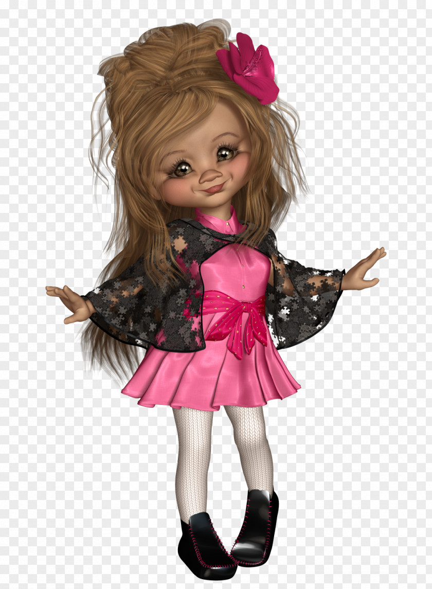 Poser Barbie Toddler PNG