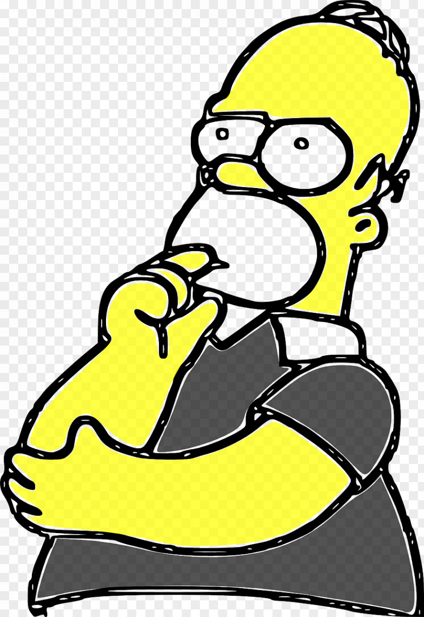 Thinking Man Cartoon Character Comics PNG