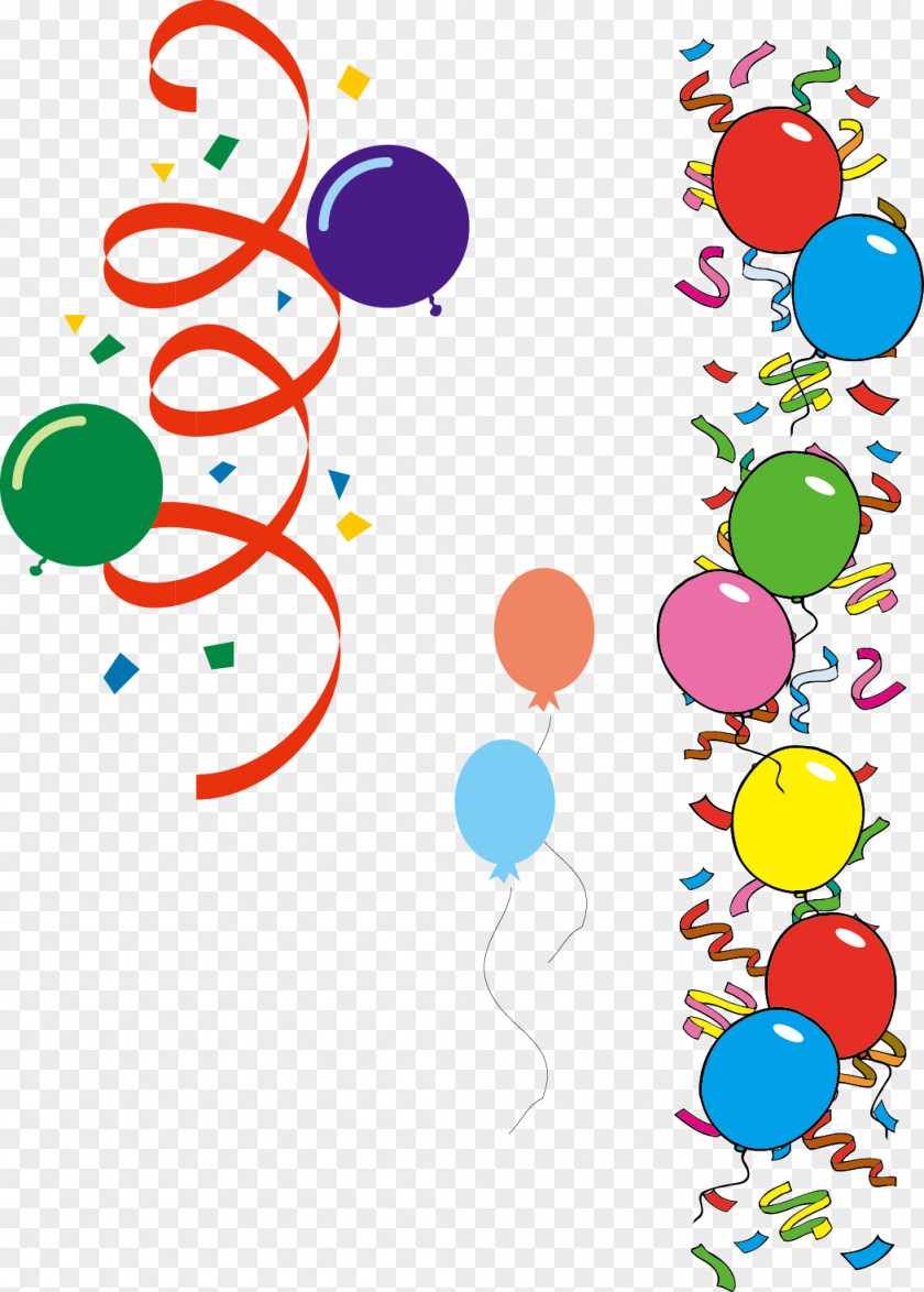 Balloon Decoration Design Vector Printing And Writing Paper Birthday Stationery PNG