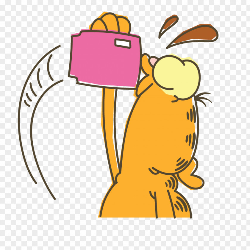 Birthday Hug Garfield Sticker Clip Art Drawing Cartoon PNG