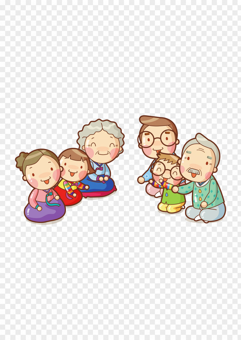 Cartoon Family Significant Other Illustration PNG