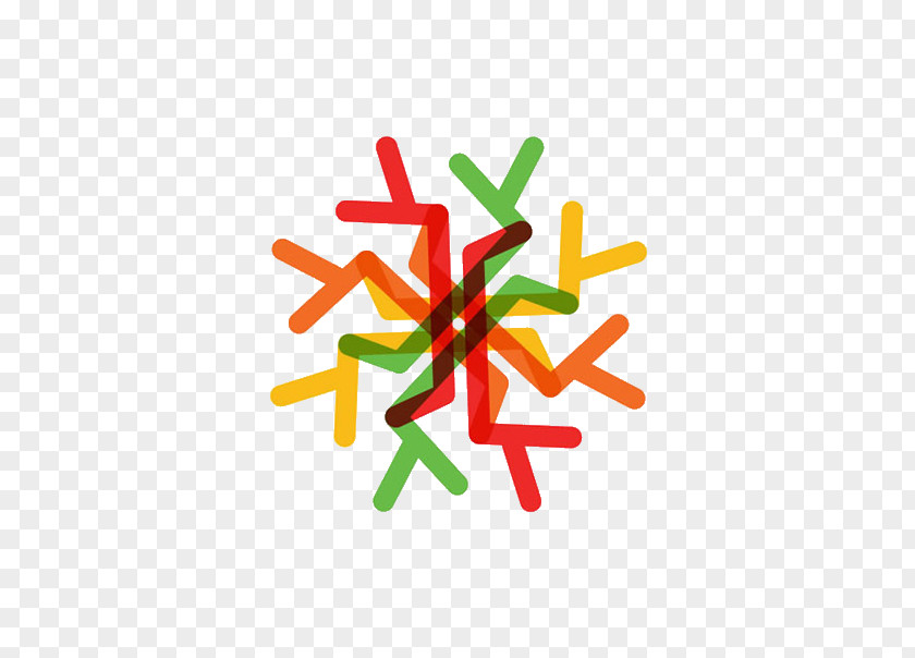 Colored Lines Euclidean Vector Logo PNG