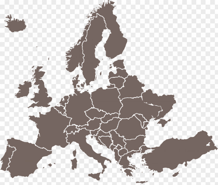 Europe European Union Blank Map PNG