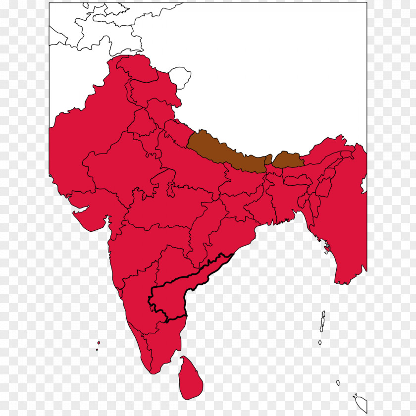 India Blank Map Mapa Polityczna World PNG
