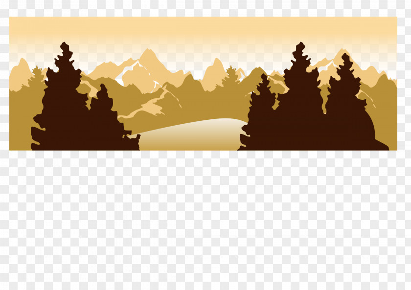Mountain Drawing Landscape Clip Art PNG