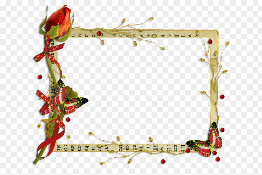 Picture Frames Text Flower Clip Art PNG