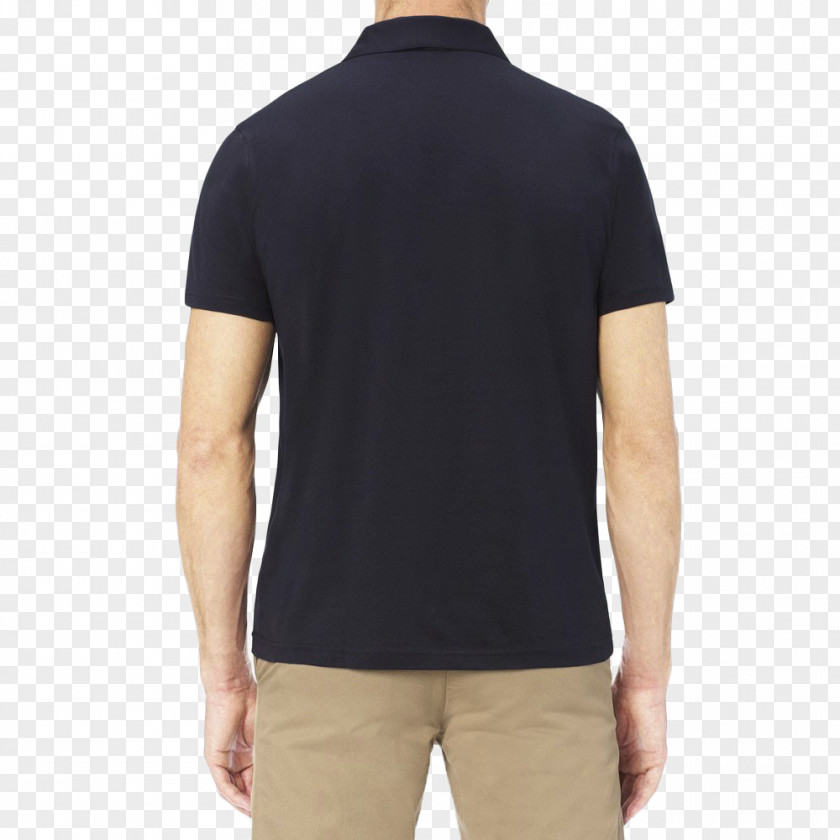 Short Sleeve T-shirt Polo Shirt Navy Blue Clothing PNG