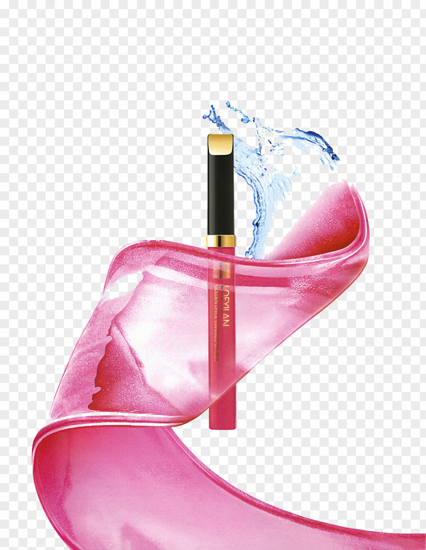 Lipstick Advertising Poster PNG