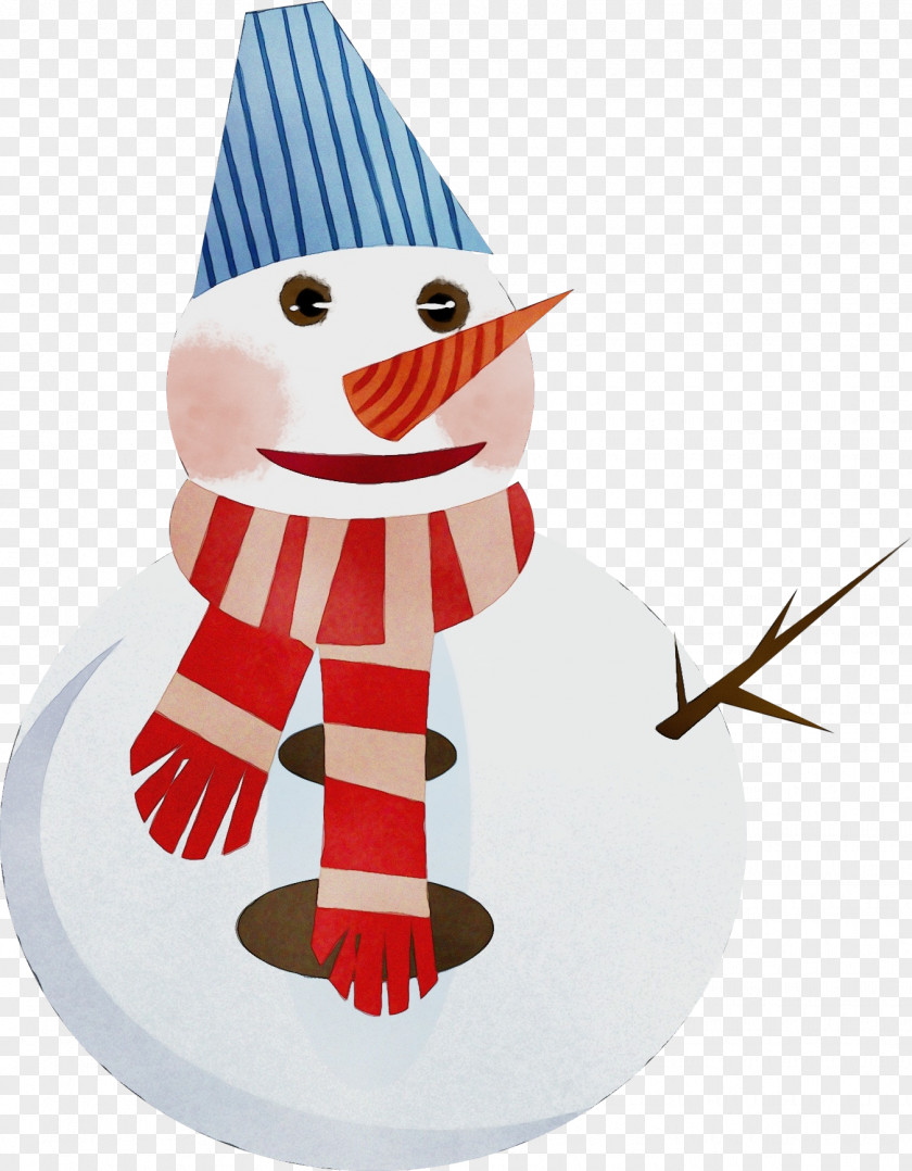 Snowman Cartoon Christmas Ornament PNG