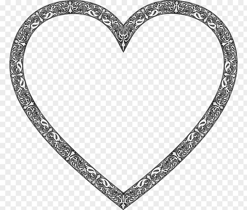 Fancy Heart Clip Art PNG