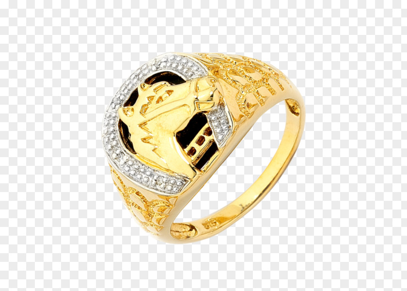Gold Horse Engagement Ring Jewellery Diamond PNG