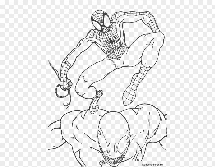 Hombre Araña Spider-Man Green Goblin Venom Coloring Book Sandman PNG