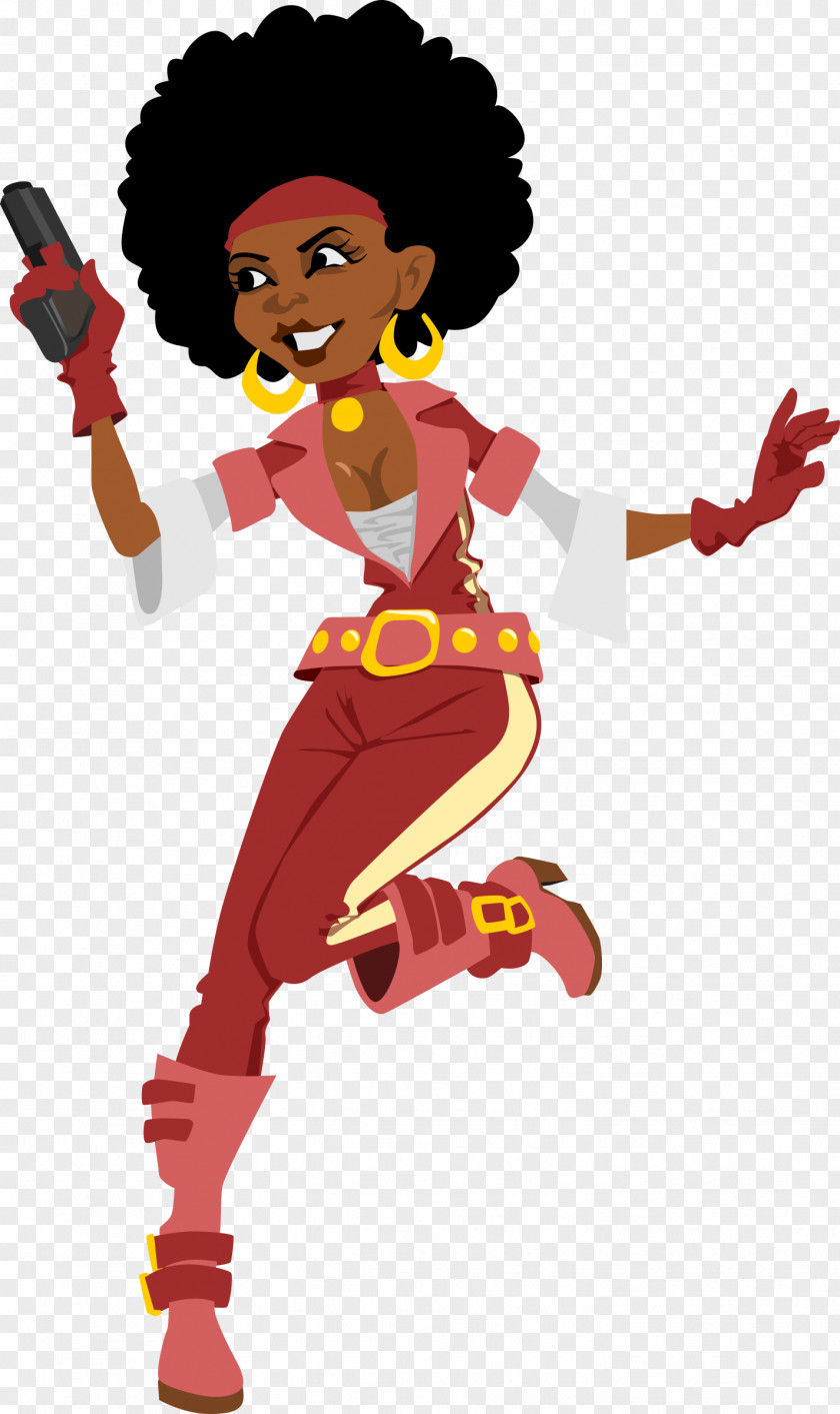 Afro Dance African American Woman Clip Art PNG