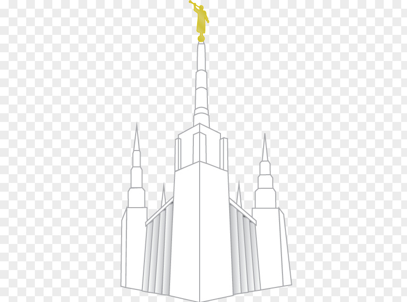 Lds Temple Steeple White Facade Place Of Worship PNG