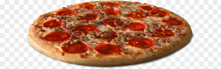 Pizza Sicilian Bacon Pepperoni Meat PNG