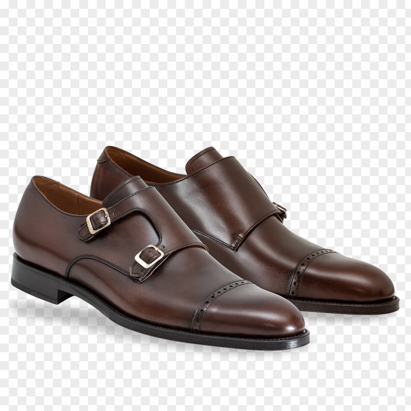 Thai Monk Slip-on Shoe Oxford Leather Craft PNG
