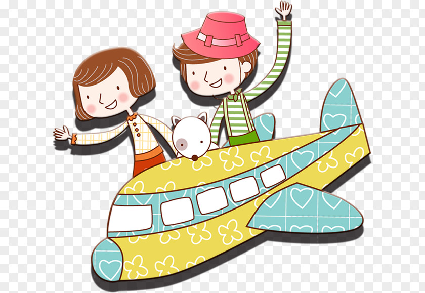 Cartoon Airplane Clip Art PNG