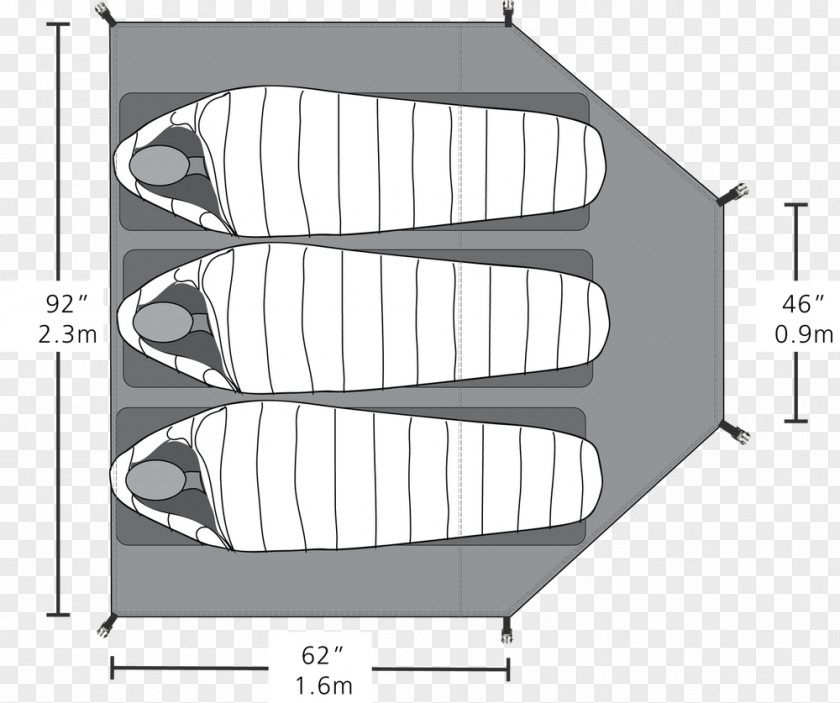 Folding Layout Atacama Desert Binnentent Grondzeil Sleeping Bay PNG