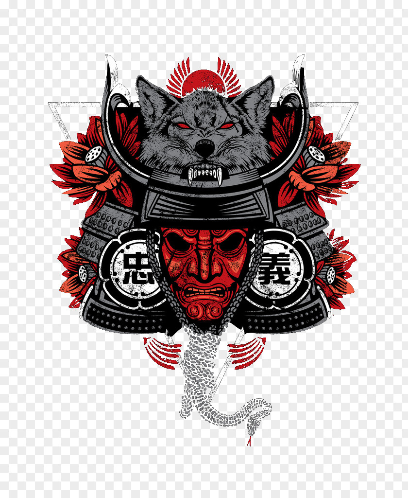 Langtou Vector Warrior T-shirt Illustration PNG