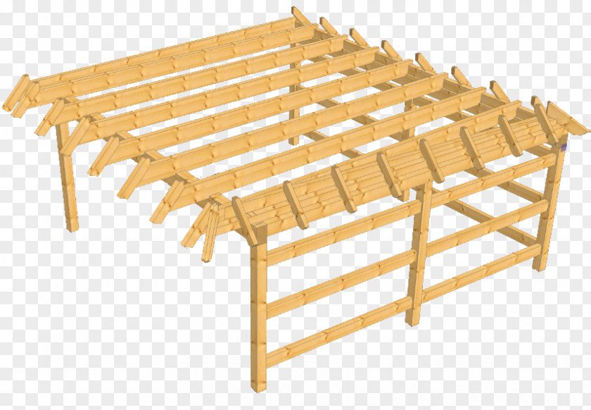 Table Pitched Roof Carport Garage PNG