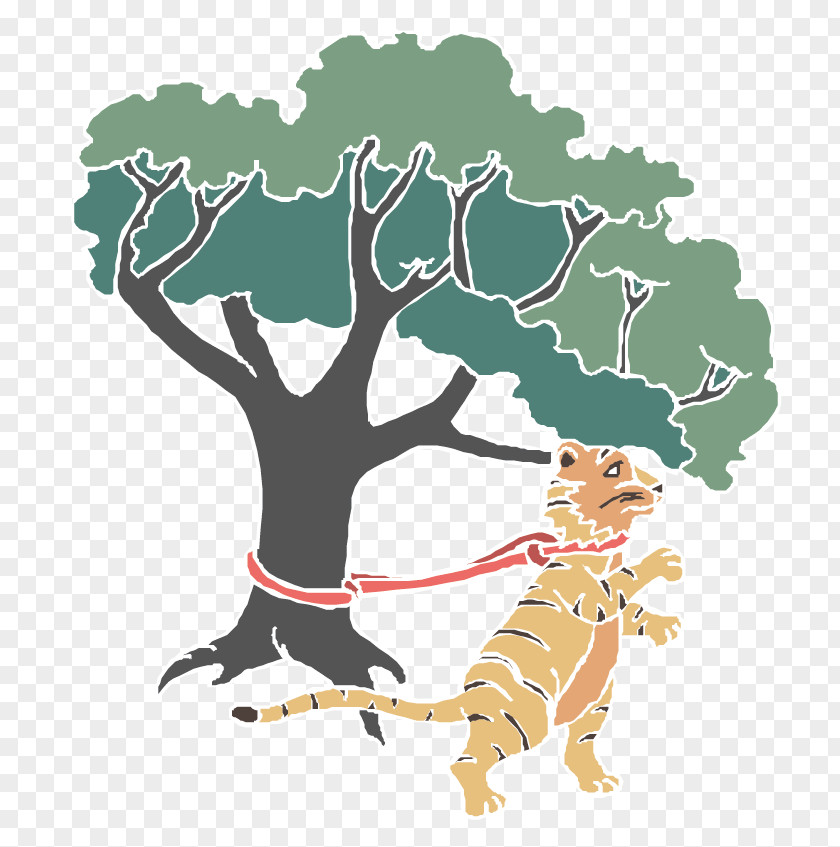 Tiger Hitch Reindeer Lion Illustration PNG