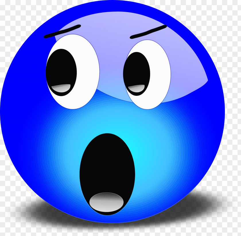 Ball Electric Blue Emoticon PNG